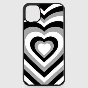 Infinity grayscale Heart Phone case